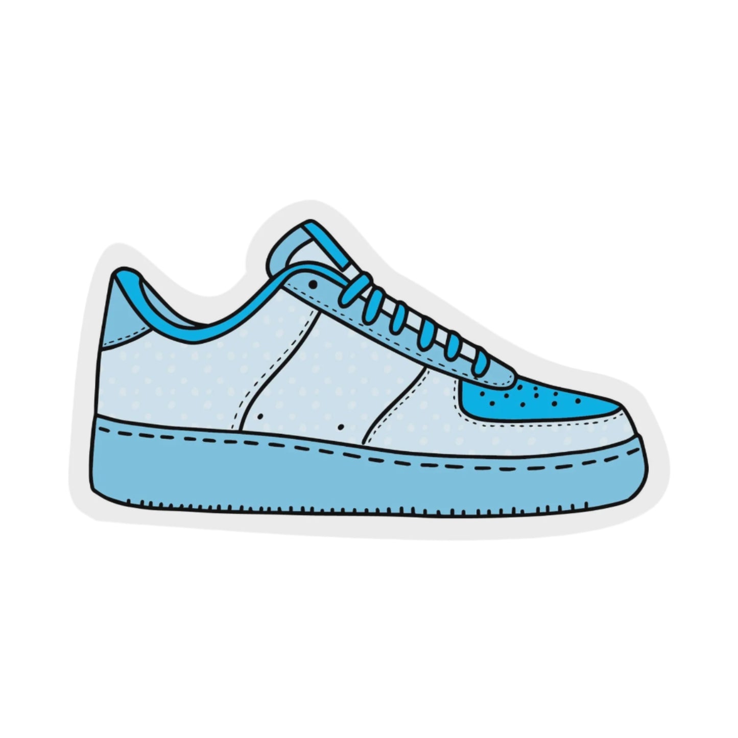 Blue Sneaker Sticker