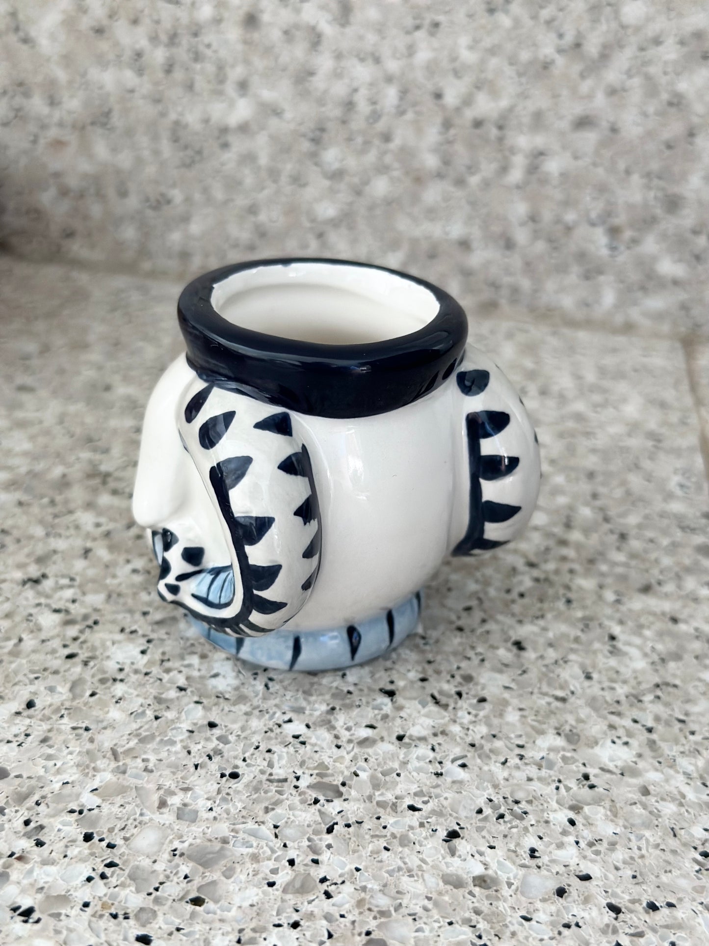 North Carolina Tar Heels Mascot Rameses Ceramic Shot Glass