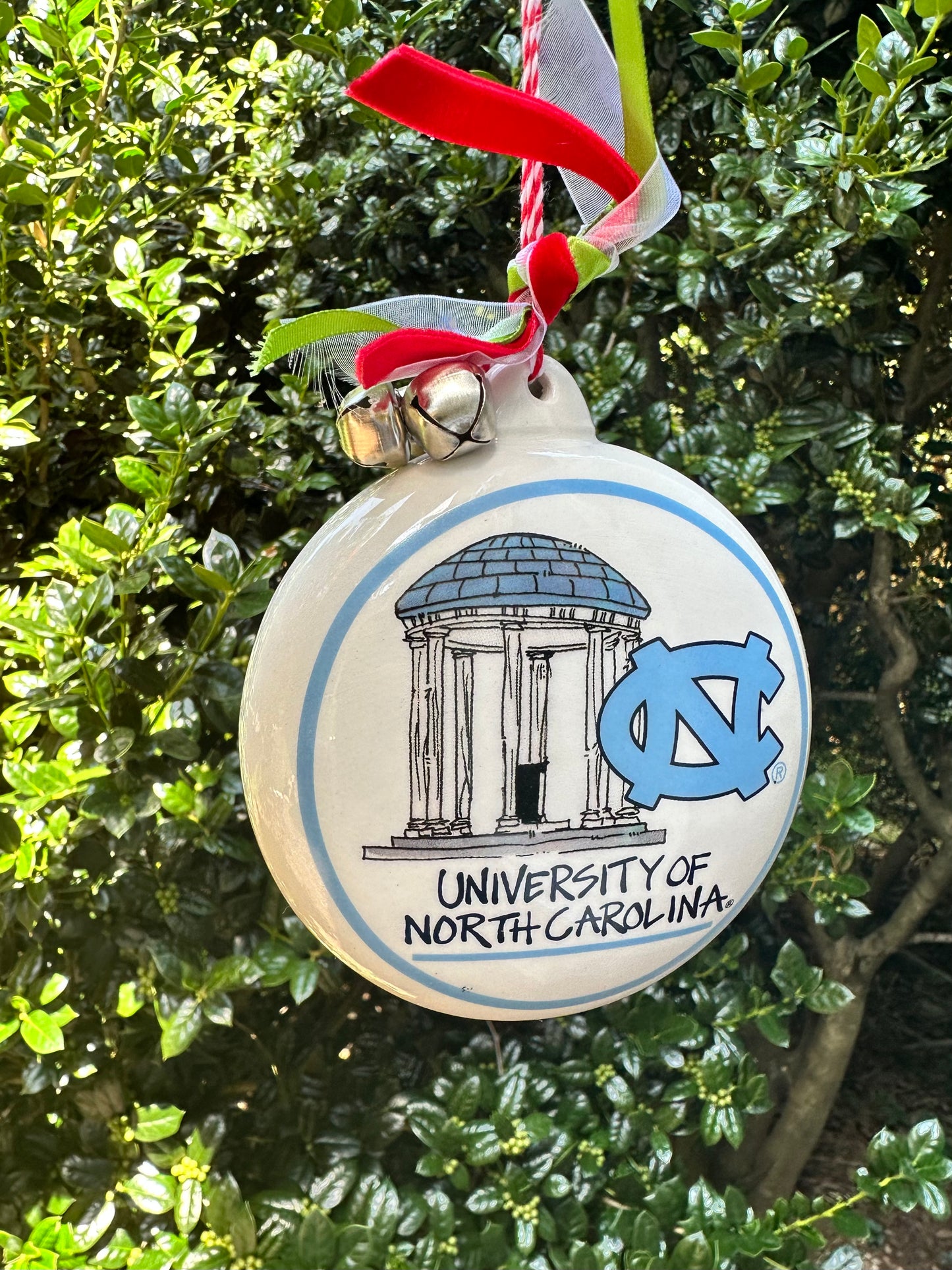 North Carolina Tar Heels Old Well Christmas Ornament Ball