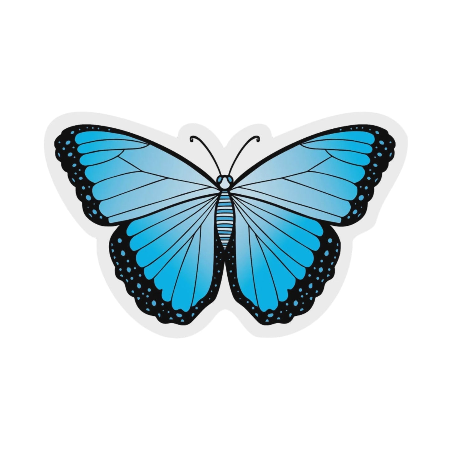 Blue Butterfly Aesthetic Sticker