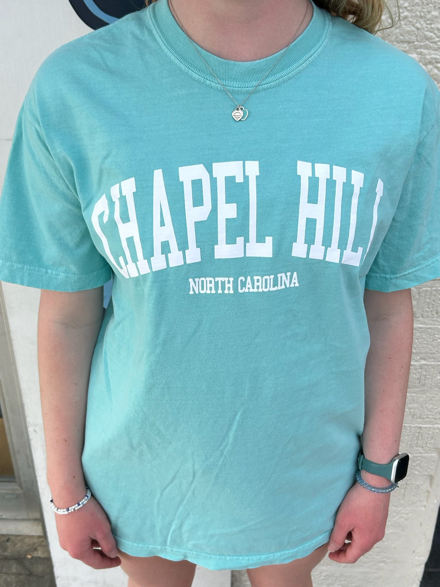 Chapel Hill North Carolina Comfort Colors T-Shirt in Chalky Mint