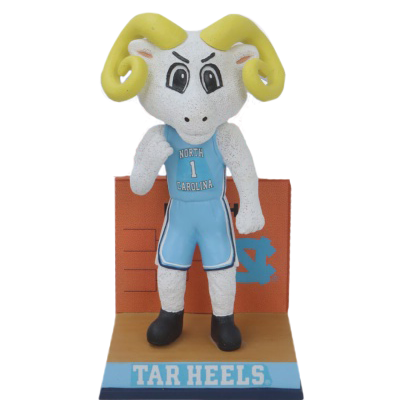 North Carolina Tar Heels March Basketball Rameses Bobblehead