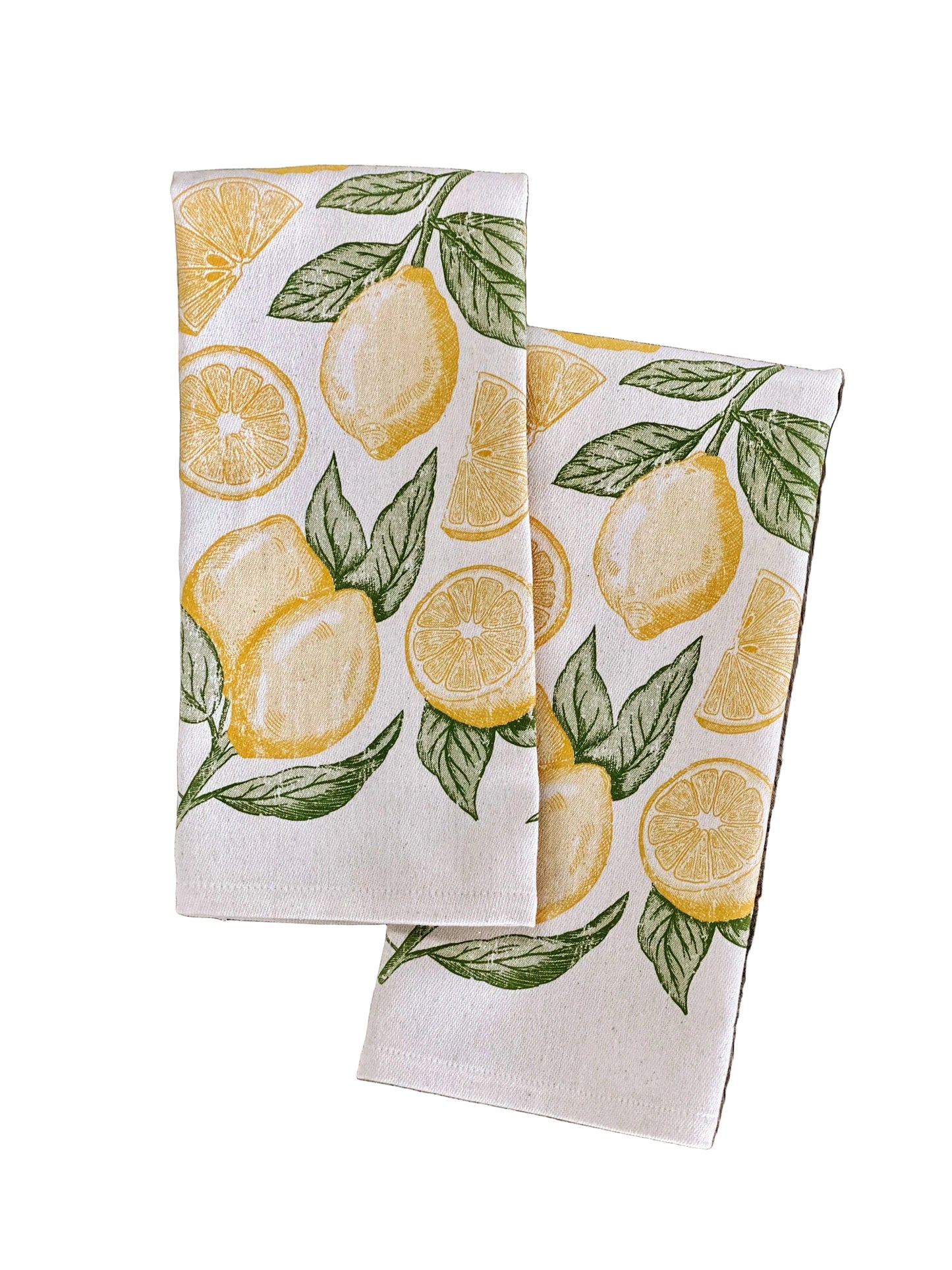 Lemon Pattern Kitchen Towel - Main View - Southern Fried Design Barn