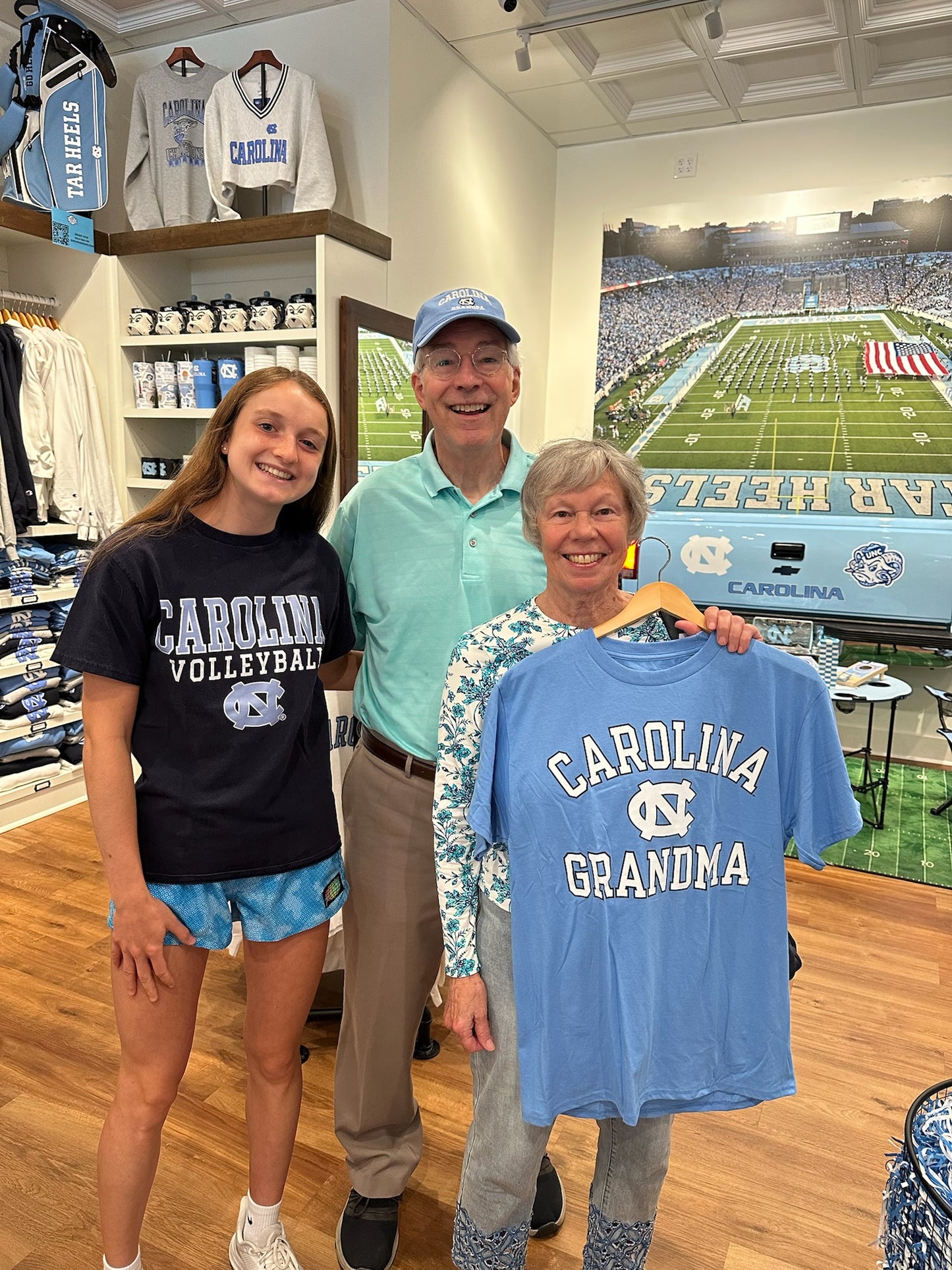 UNC Grandma Carolina T-Shirt in Blue by Champion