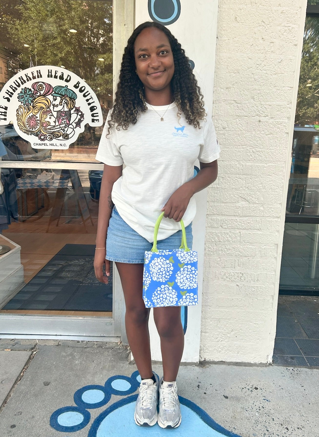 White Hydrangea Reusable Gift Bag Tote