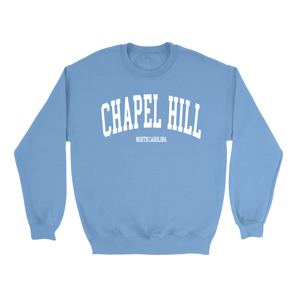 Chapel Hill North Carolina Classic Blue Adult Sweatshirt
