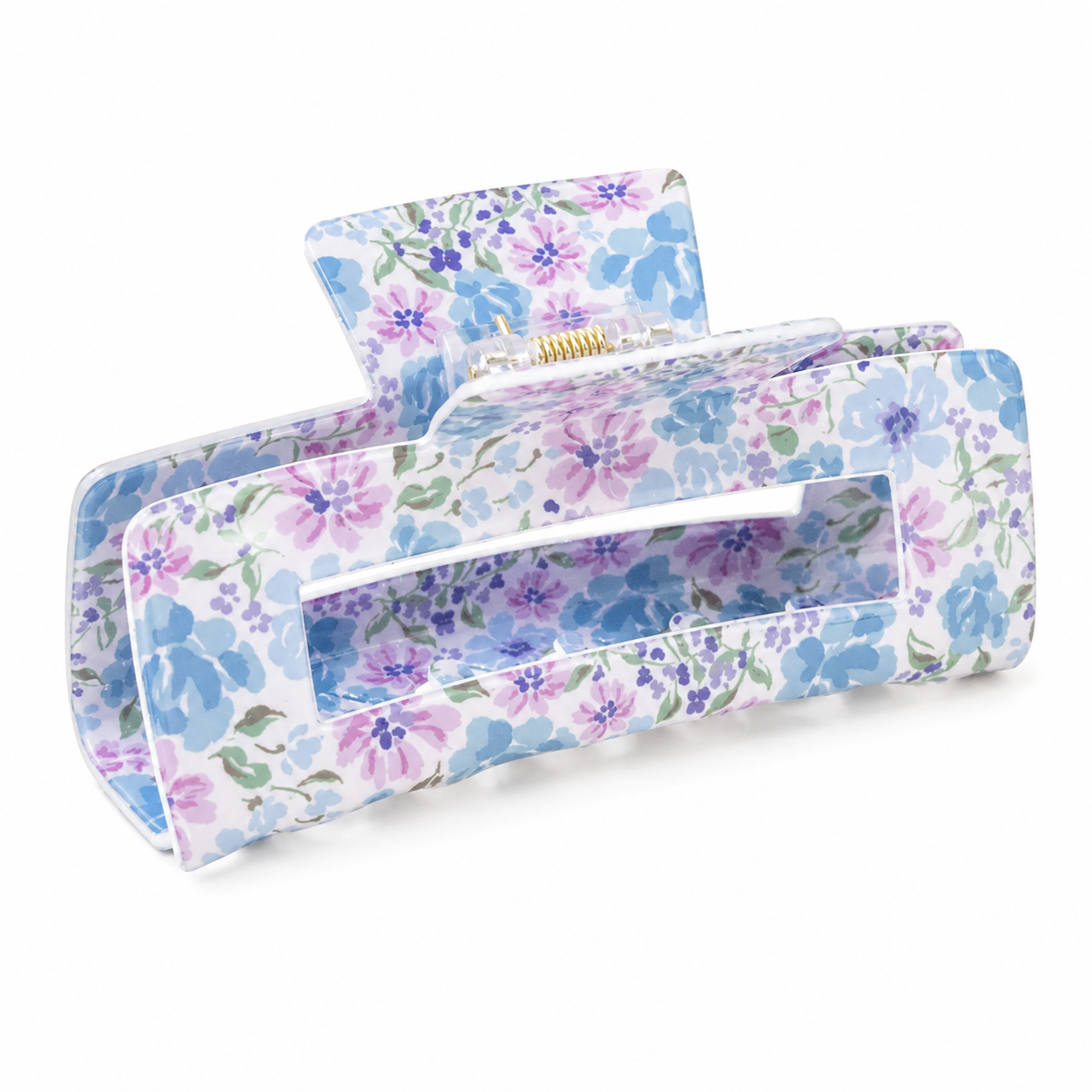Secret Garden Blue Claw Clip