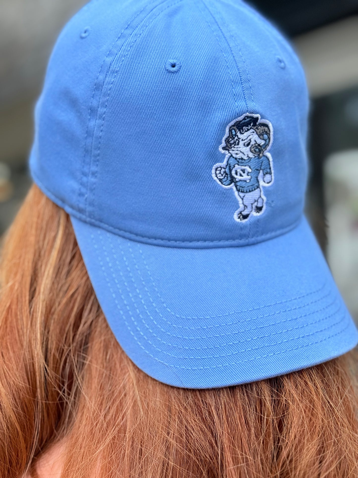 UNC Strutting Rameses Classic Adult Hat in Carolina Blue