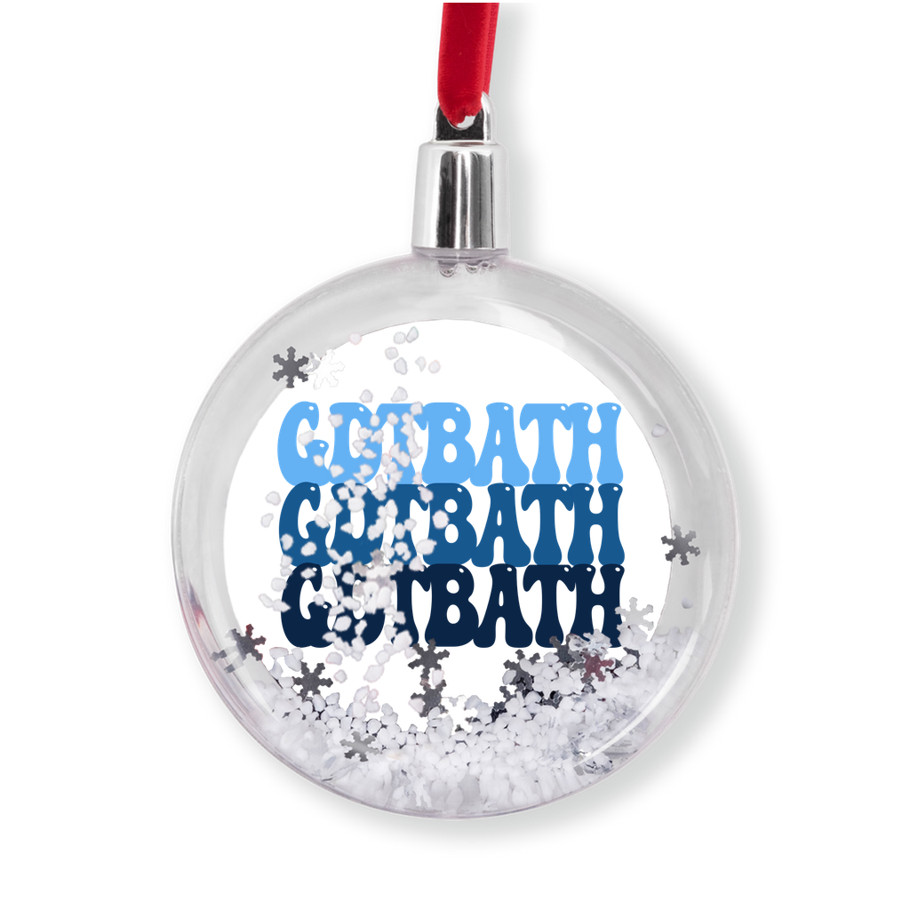 Groovy GDTBATH Snow Globe Ornament