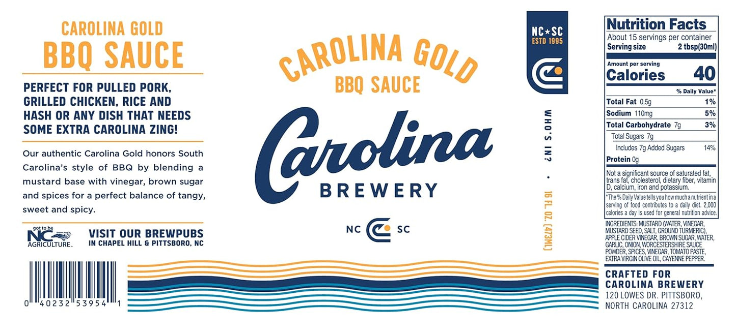 Carolina Gold BBQ Sauce by Carolina Brewery