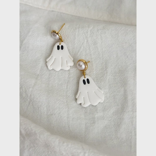 Draped Ghost Earrings by AnnaBanana