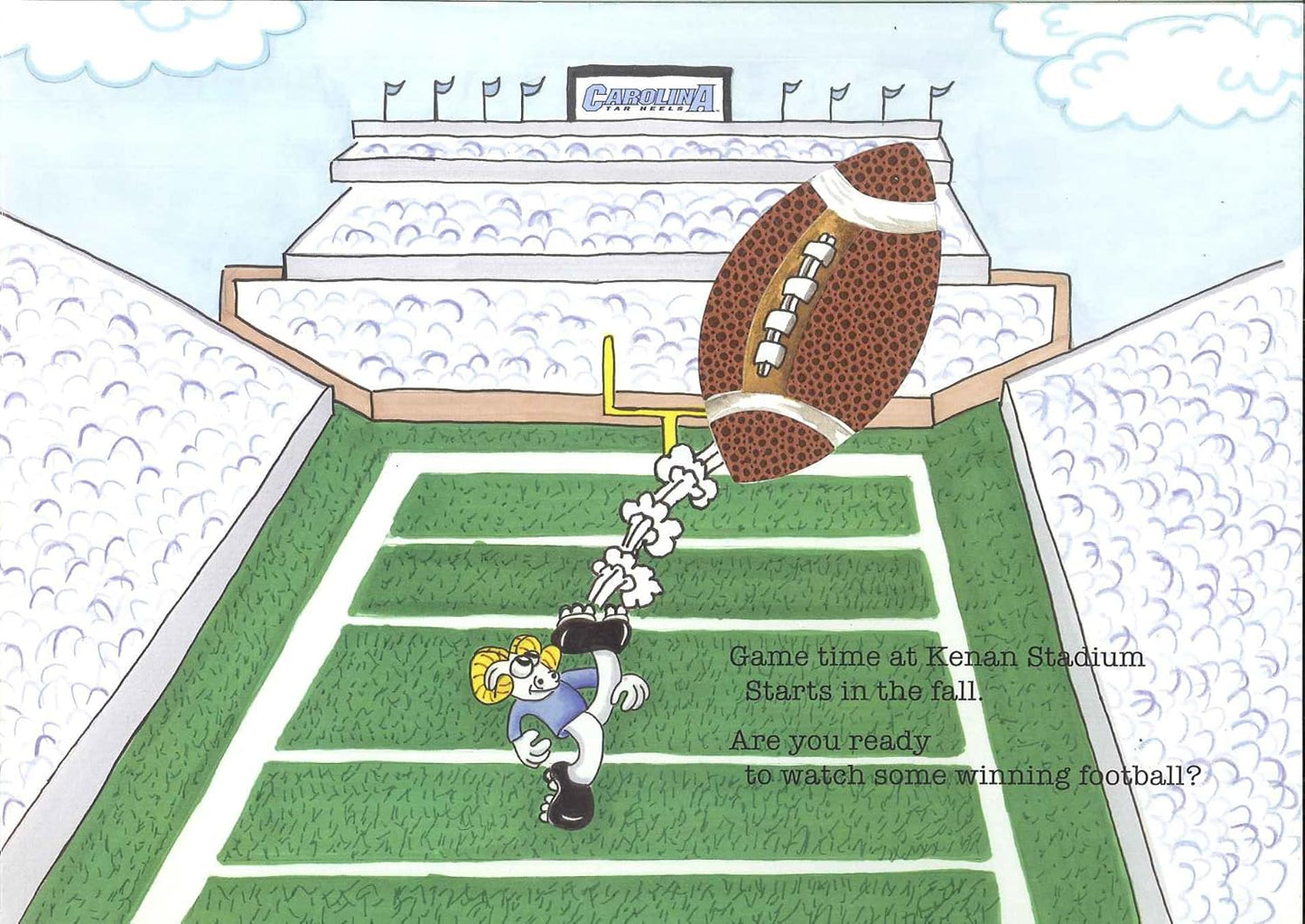"Go Tar Heels Go" Interactive UNC Kid's Book by Bryan Jones