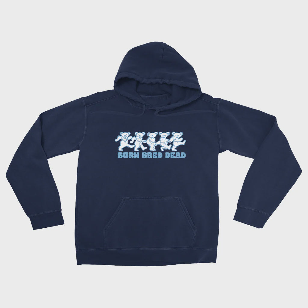Born Bred Dead Navy Comfort Colors Hoodie