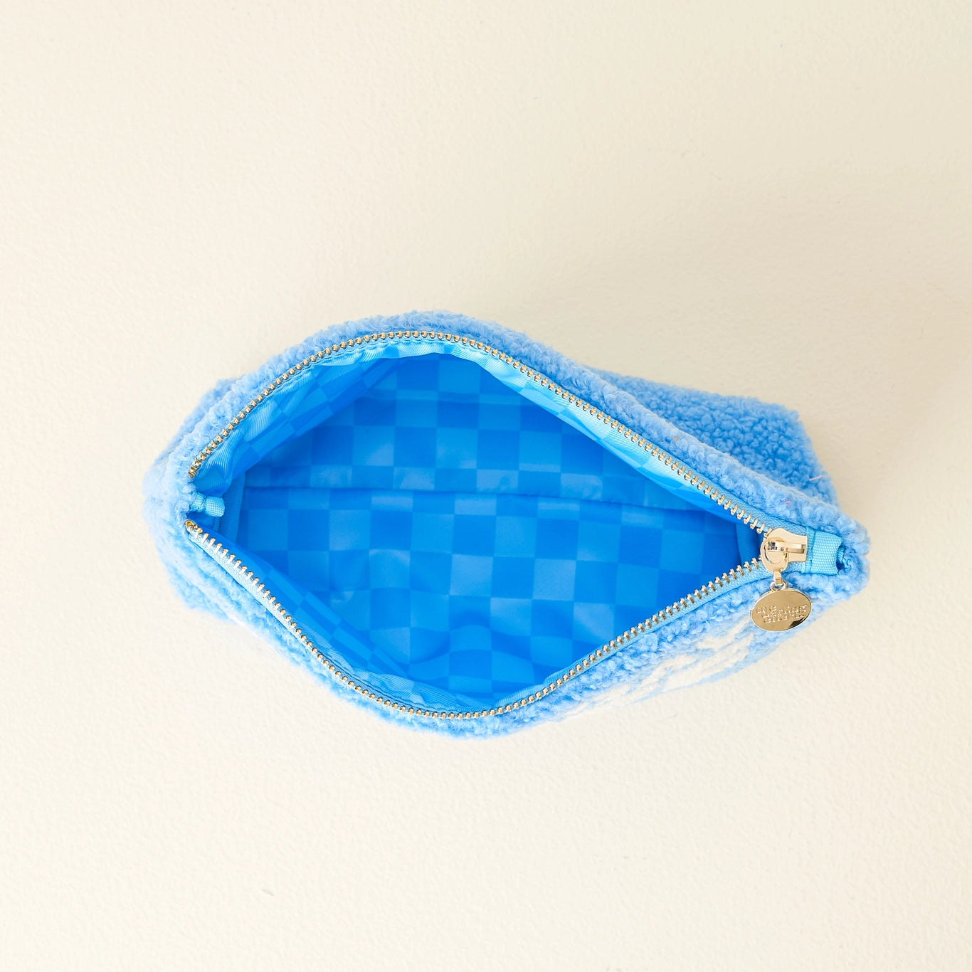 Carolina Blue and White Teddy Pouch for GAME DAY STUFF