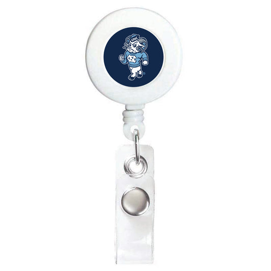 North Carolina Tar Heels Navy Rameses Badge Reel