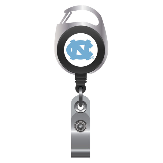 North Carolina Tar Heels Carabiner Badge Reel