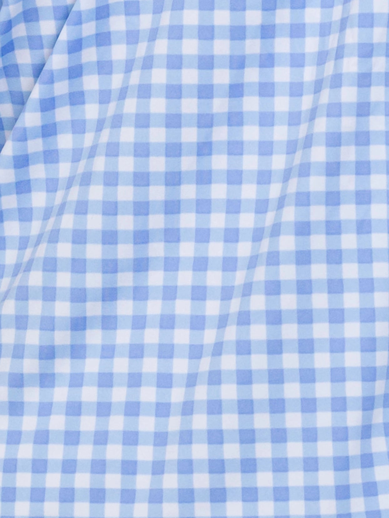 Baby Classic Periwinkle Blue Gingham Knit Short Sleeve Performance Polo
