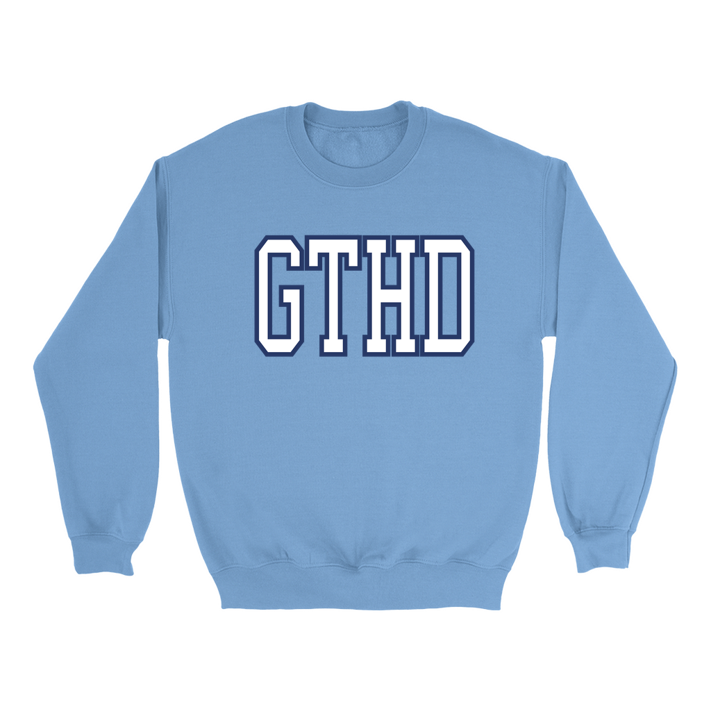 Sweatshirts Carolina Blue GTHD Crewneck Adult Sweatshirt by Shrunken Head
