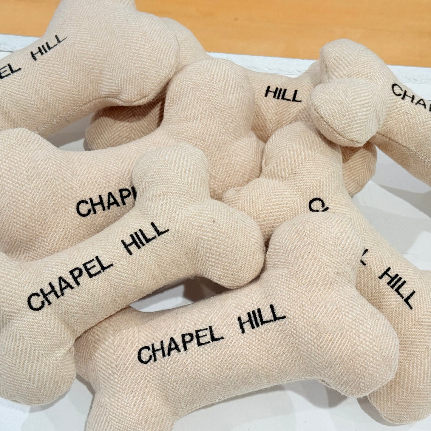 North Carolina Tweed Dog Bone Toy