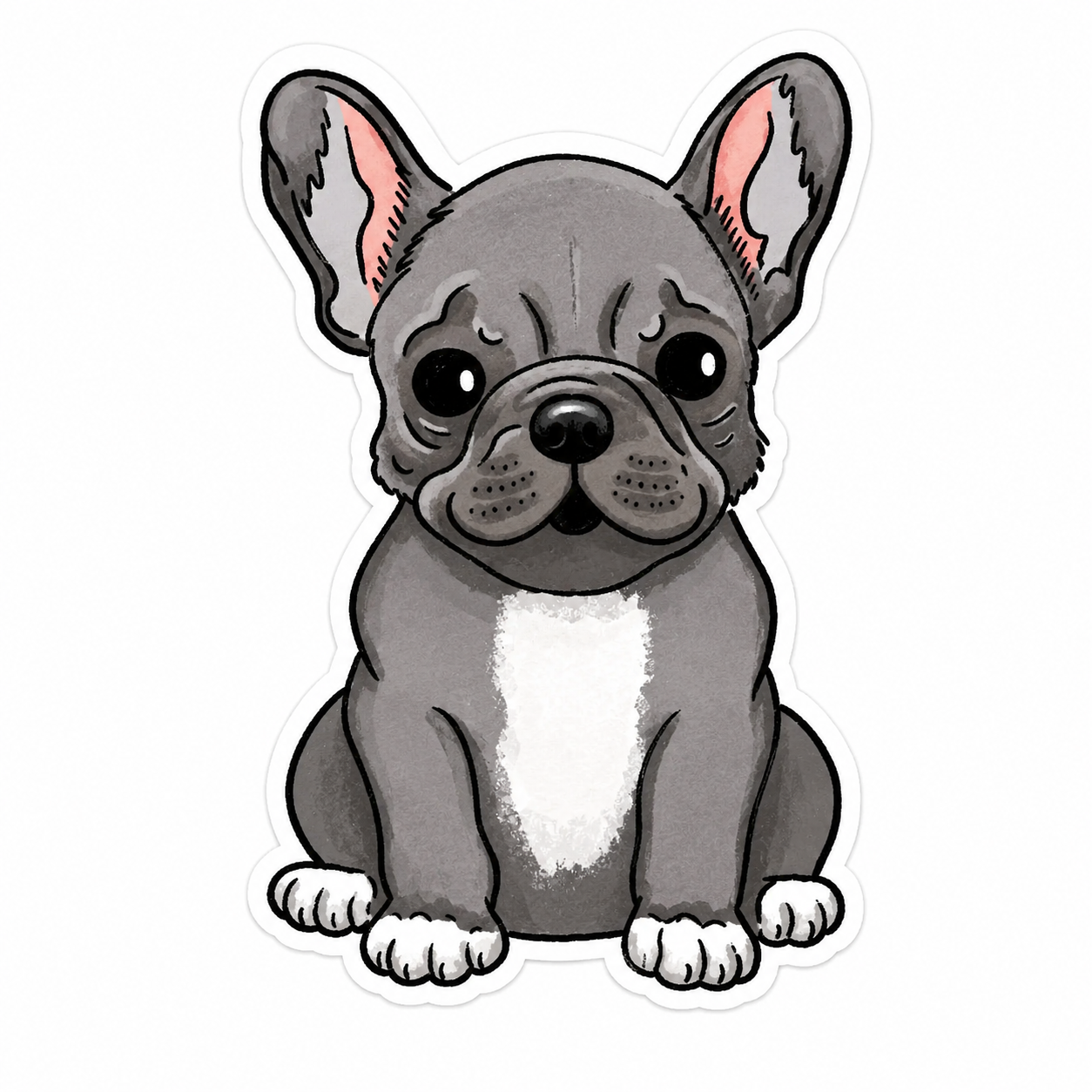 French Bulldog Vinyl Sticker