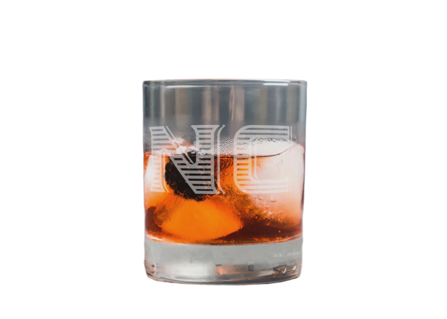 North Carolina Silhouette Rocks Glass by Mae Designs