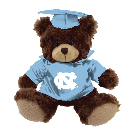 North Carolina Tar Heels Jardine Graduation Bear in Chocolate