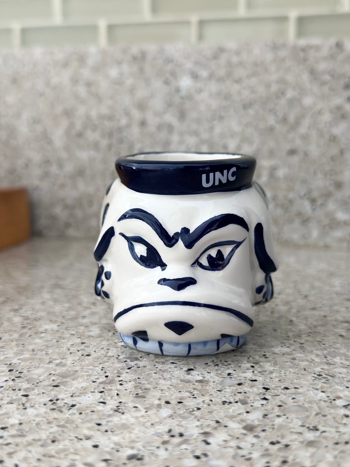 North Carolina Tar Heels Mascot Rameses Ceramic Shot Glass