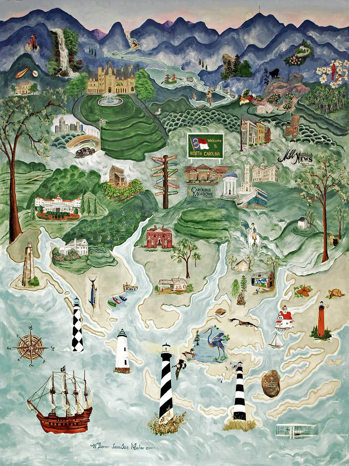 All Things North Carolina 550 Piece Puzzle