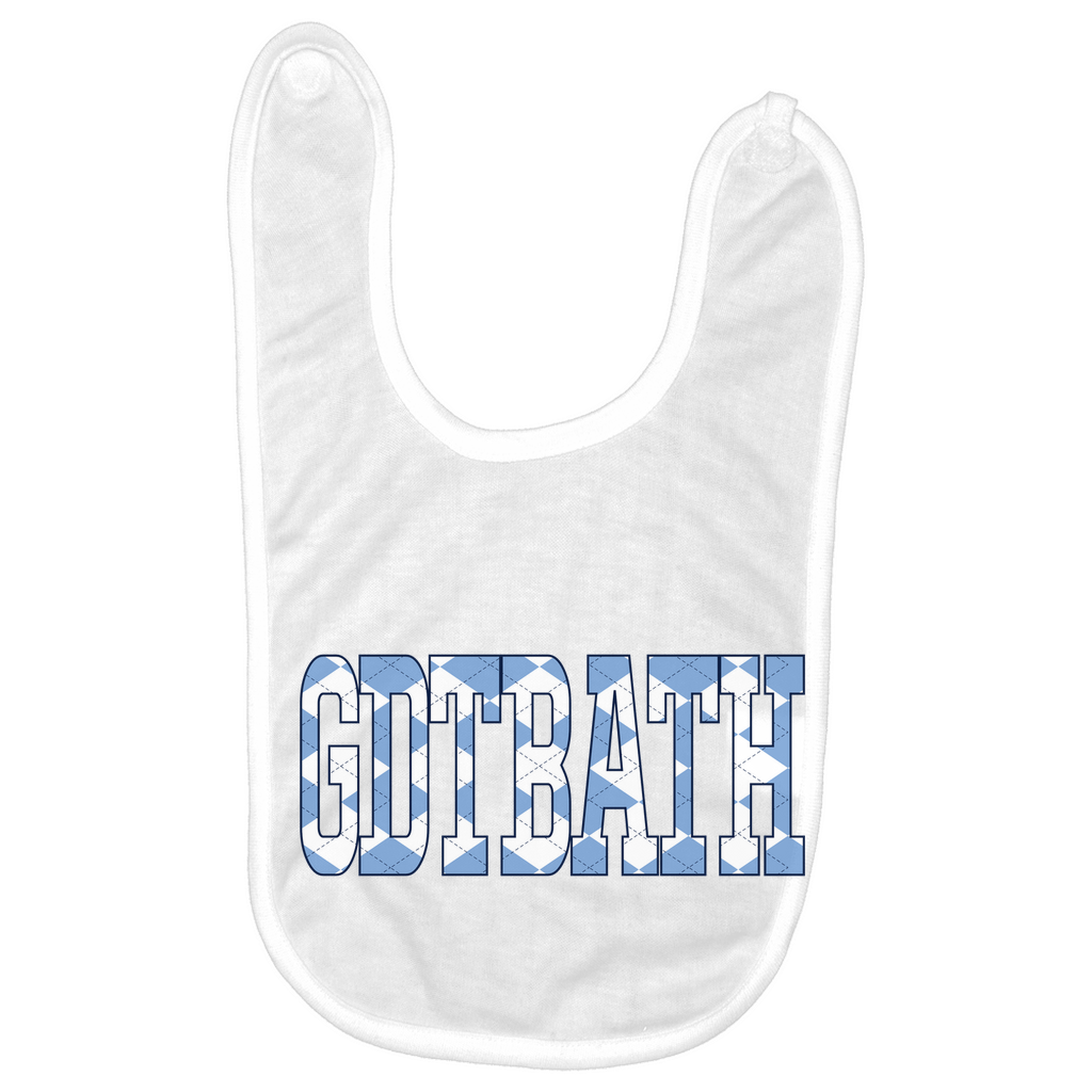 Good Day To Be A Tar Heel Argyle Baby Bib