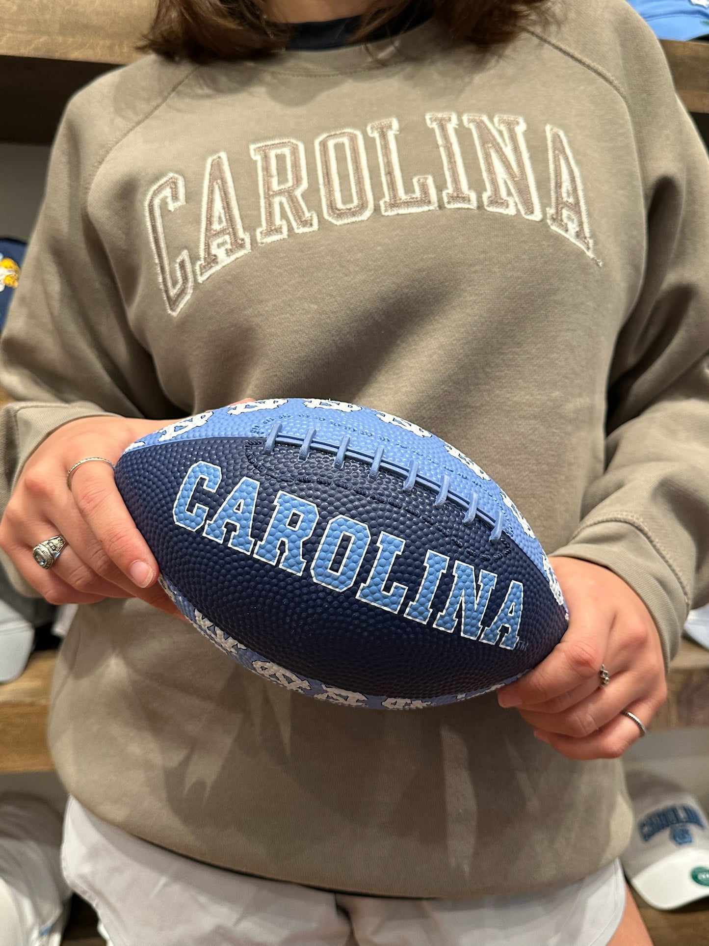 North Carolina Tar Heels Logo Brands Mini Rubber Football
