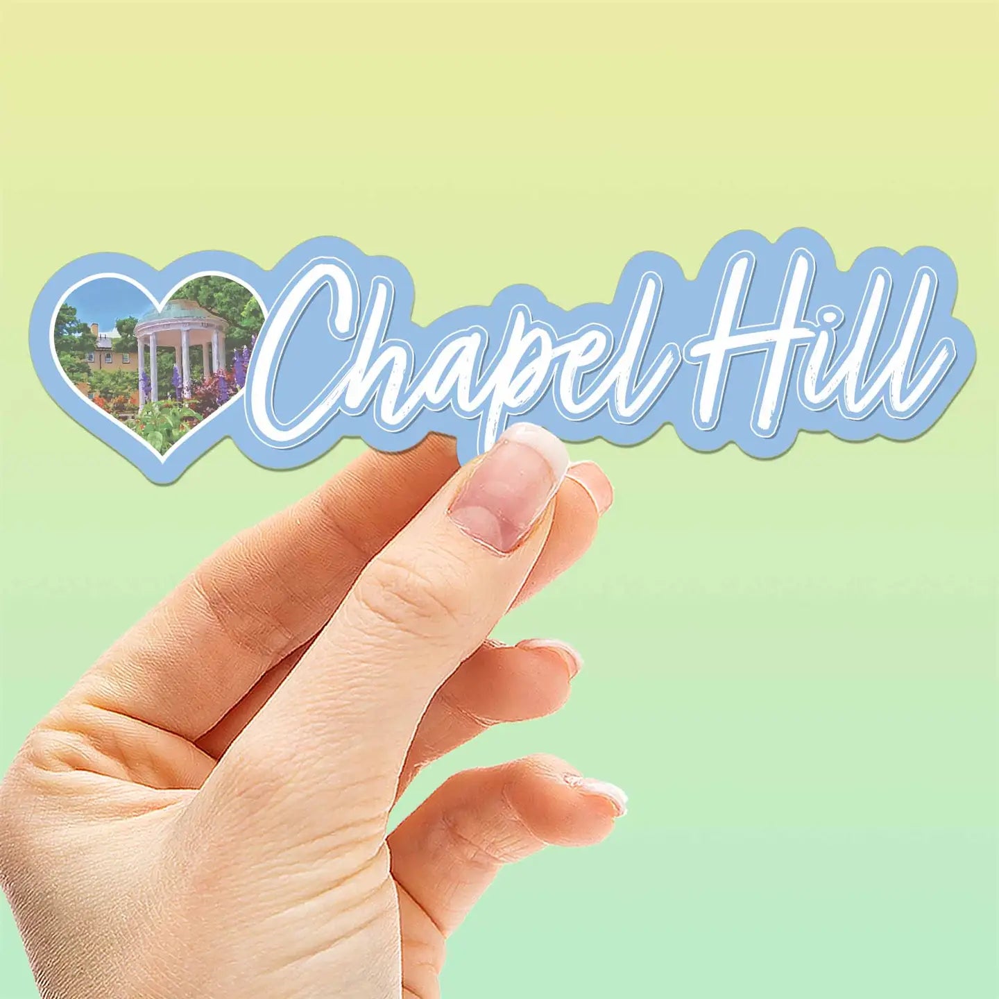Blue Chapel Hill North Carolina Sticker - Cute Nc Decal
