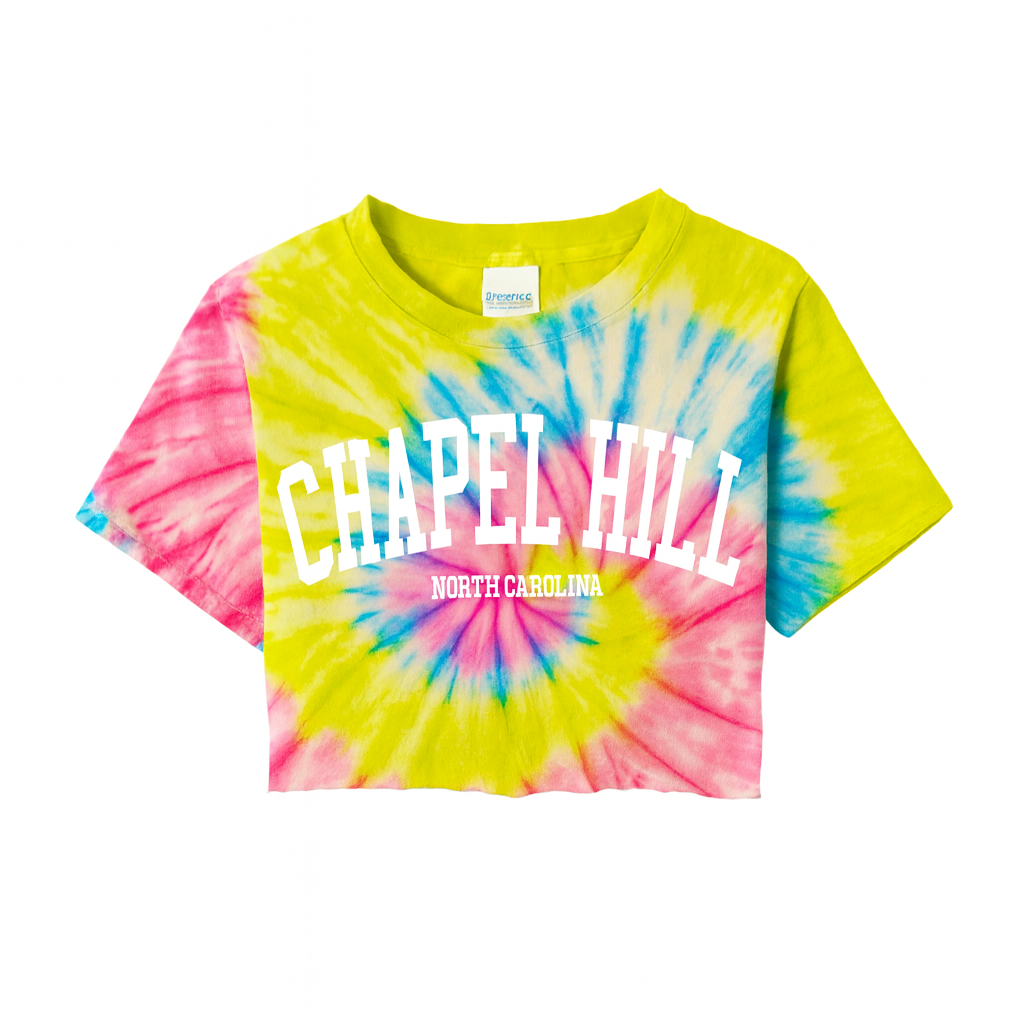 Rainbow Tie Dye Chapel Hill Crop Top