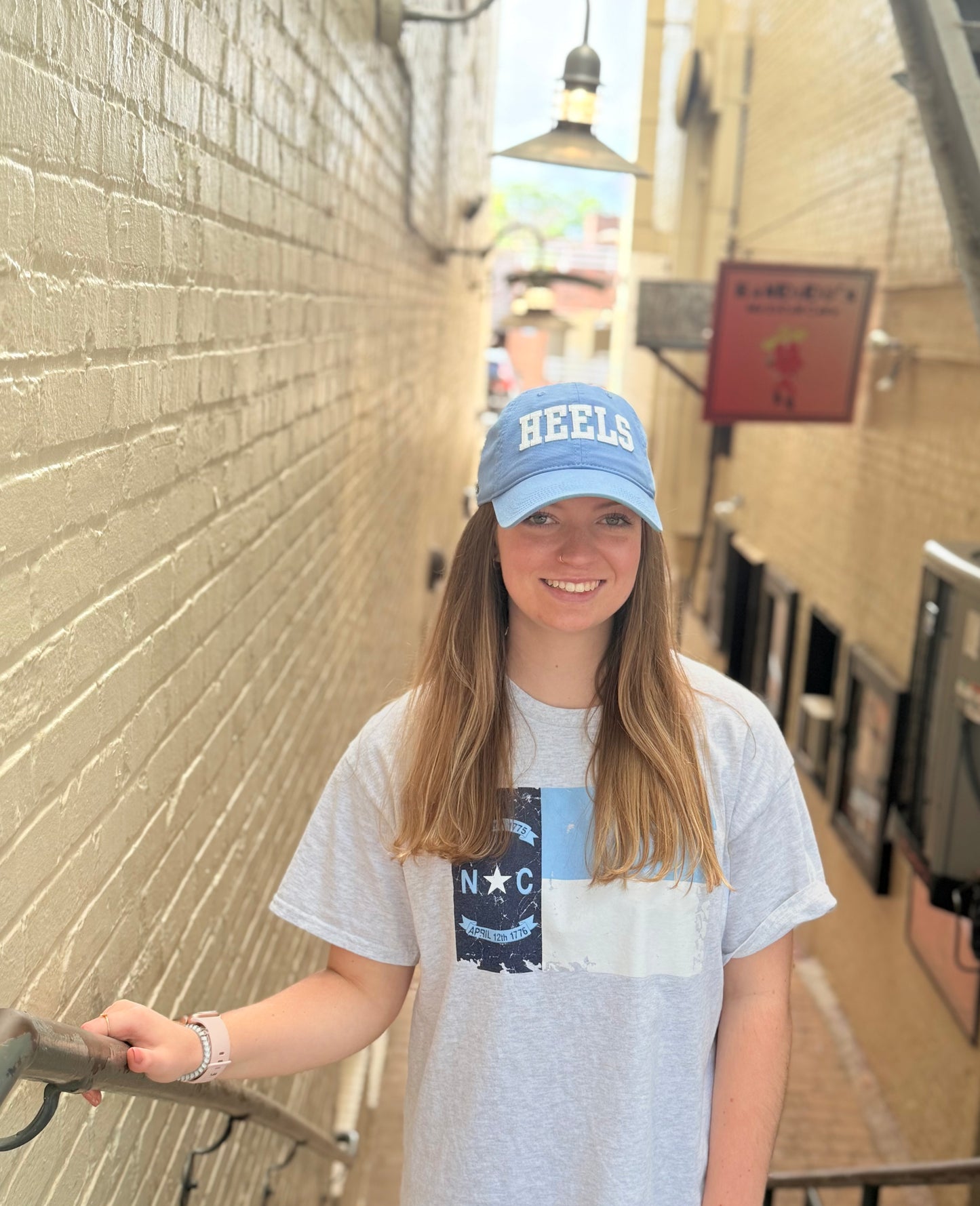 HEELS Hat in Carolina Blue UNC Tar Heels Adjustable Hat