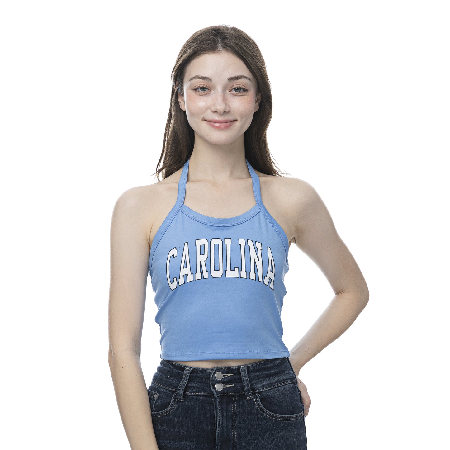 Carolina Tar Heels Blue Halter Crop Top