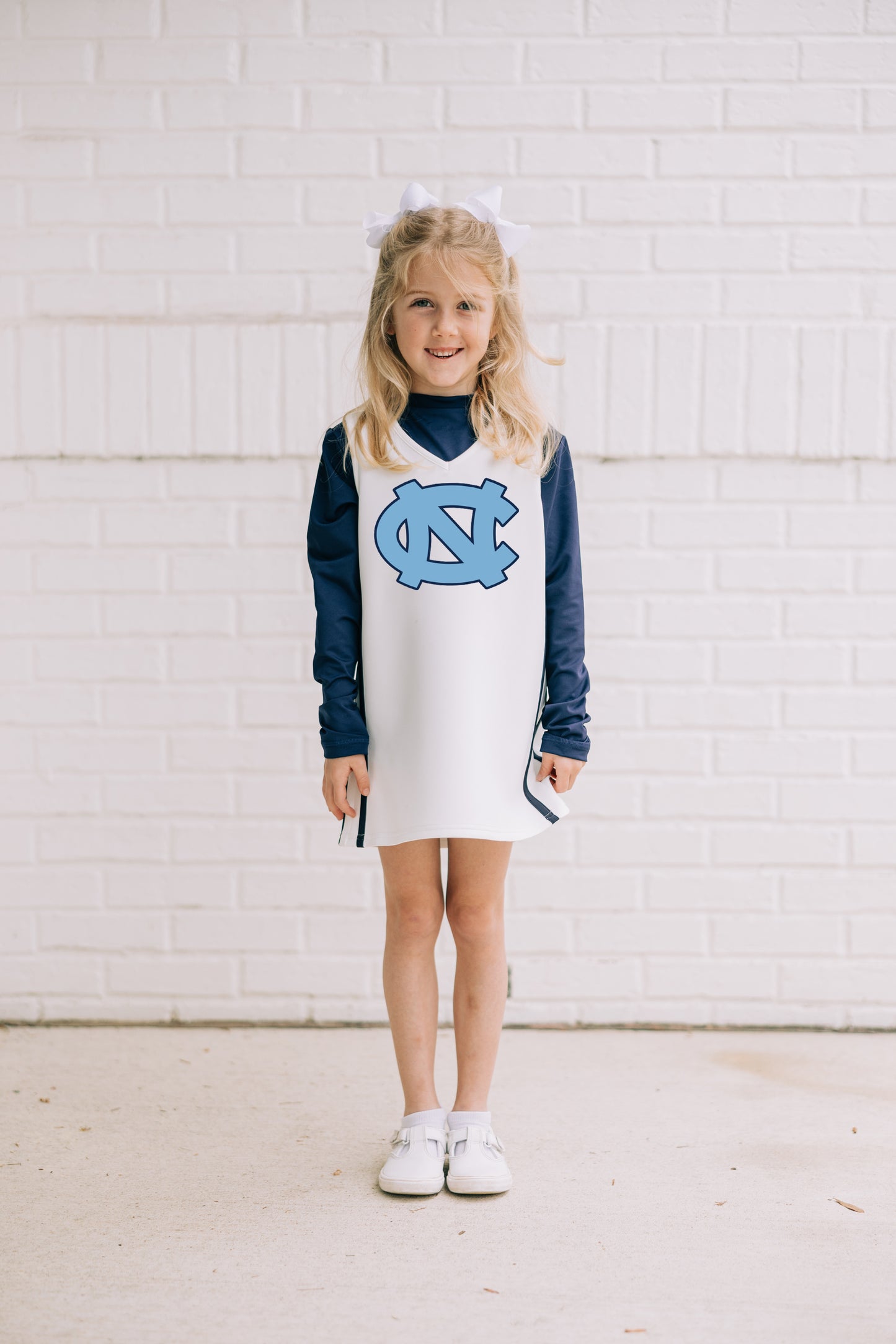 Carolina Tar Heels White Cheerleader Dress for Babies
