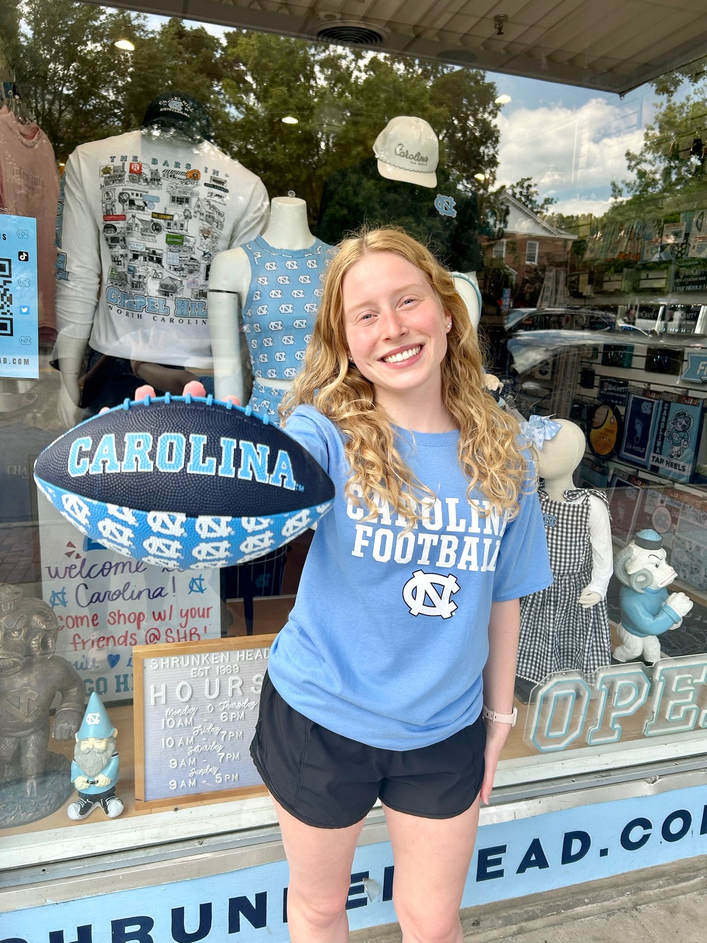 Carolina Football T-Shirt with UNC Logo by Champion