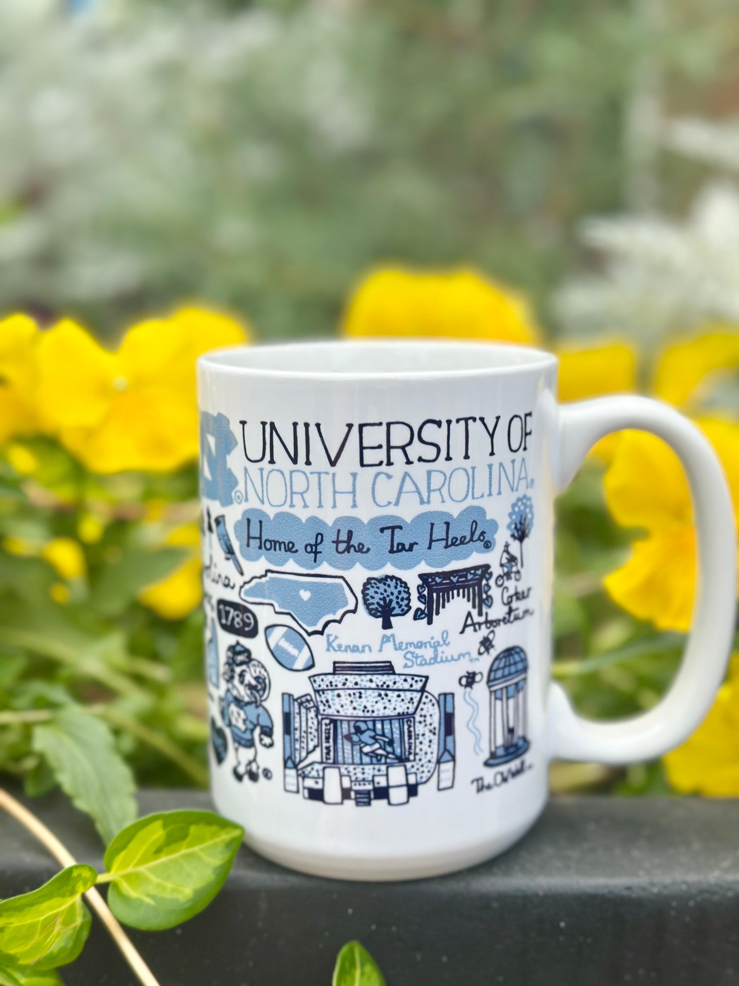 UNC Tar Heels Ceramic Impact Grande Mug by Julia Gash