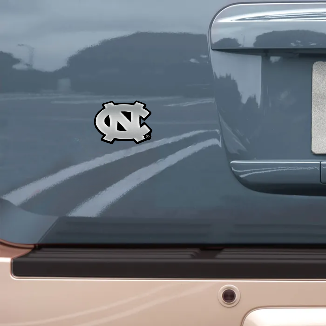 North Carolina Tar Heels Chrome Free Form Auto Emblem