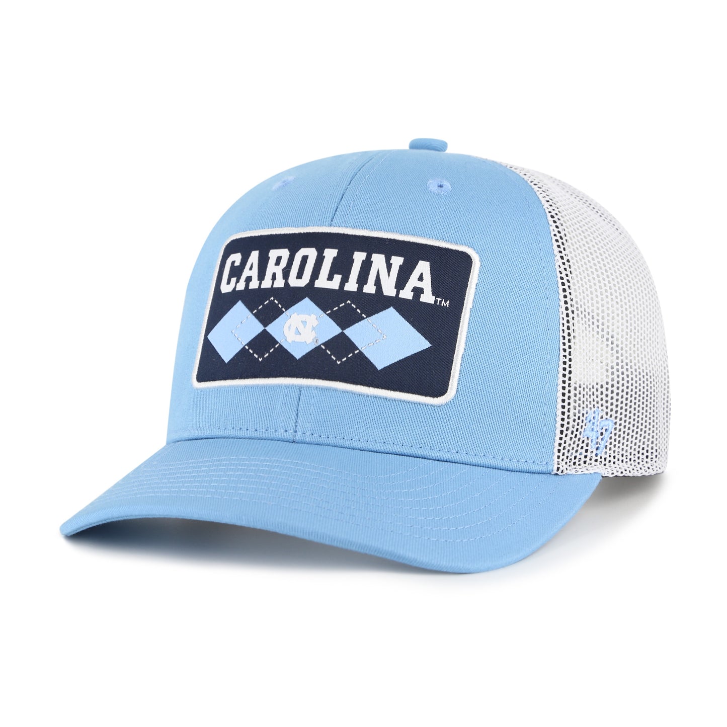 North Carolina Tar Heels UNC Columbia Argyle Patch 47 Trucker