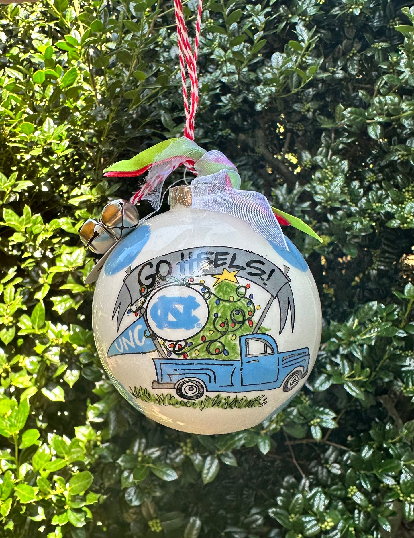 North Carolina Tar Heels Magnolia Lane Go Heels Truck Ceramic Ornament