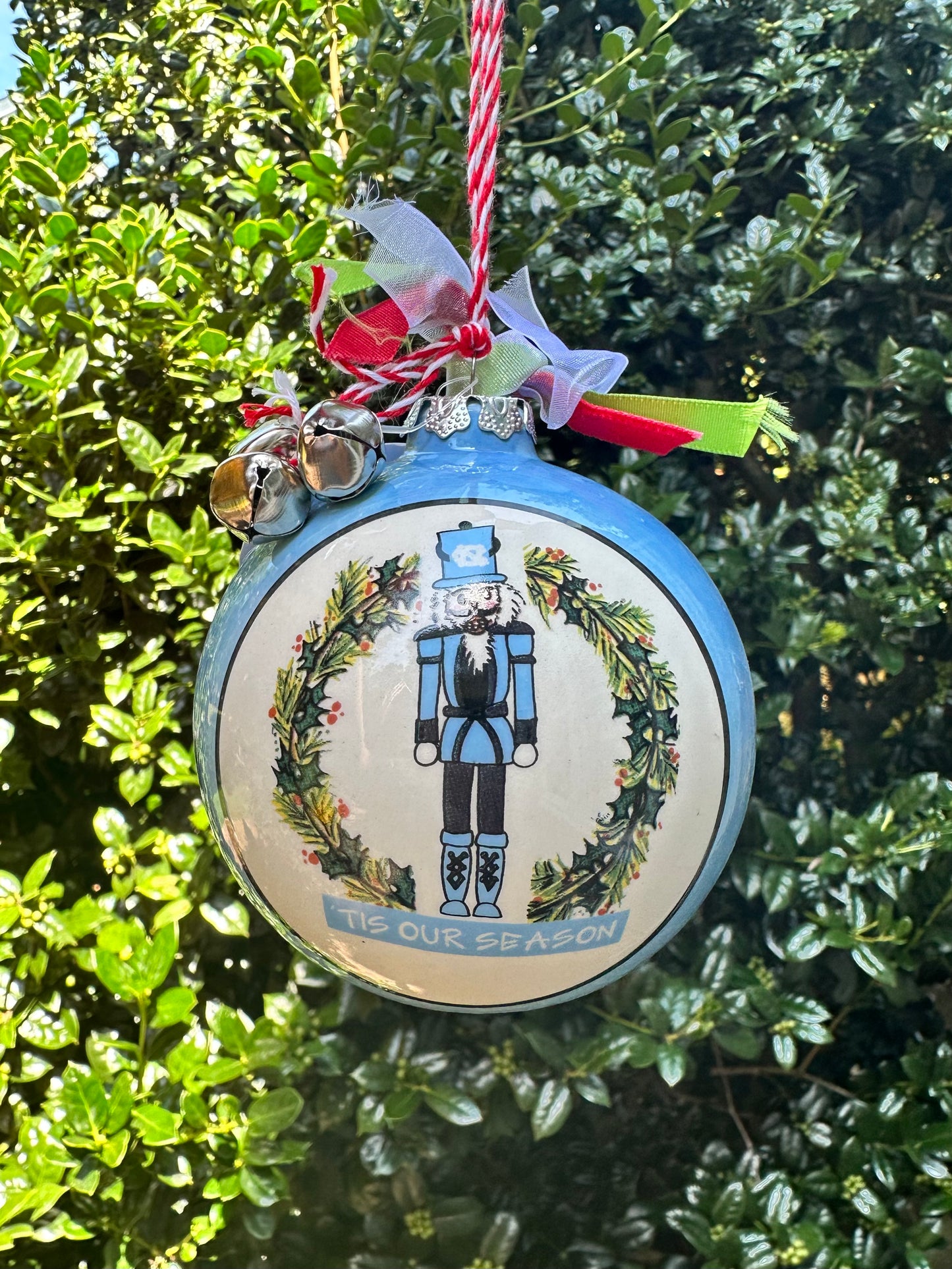 North Carolina Tar Heels Nutcracker Christmas Ornament Ball