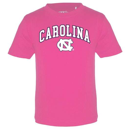 Carolina Tar Heels Toddler Pink T-Shirt by Garb