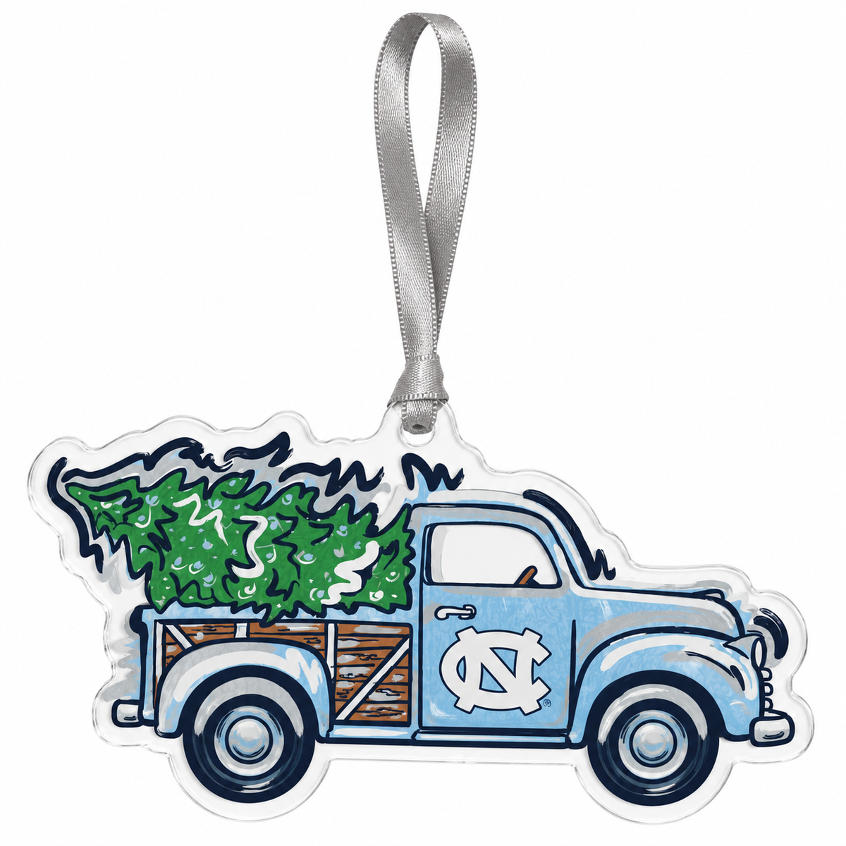 Christmas Truck Acrylic Ornament