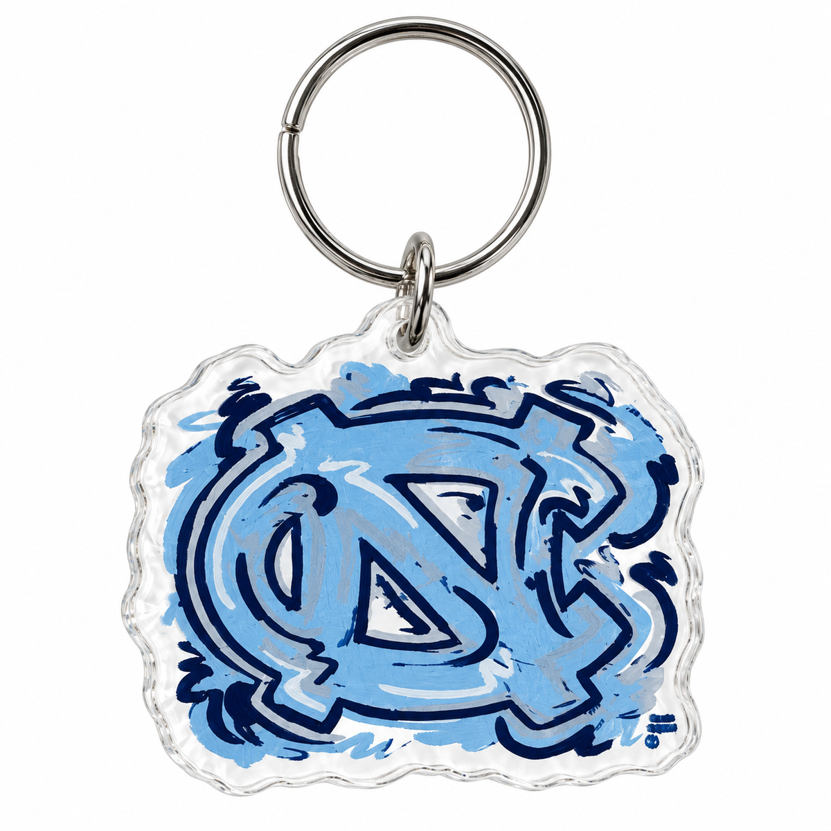 Interlock NC Acrylic Keychain