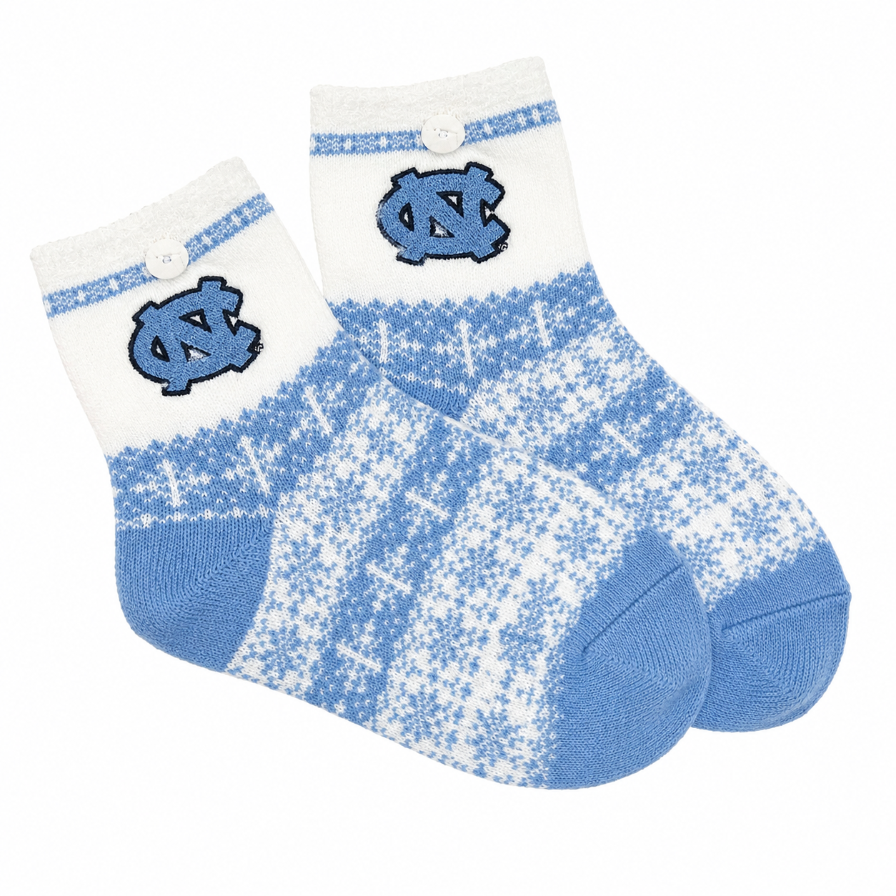 Carolina Tar Heels Fuzzy Christmas Socks One Size