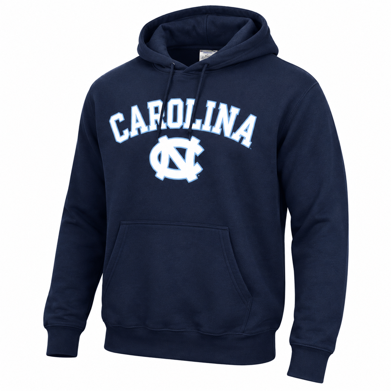 UNC Basic Navy Outline Hoodie Sweatshirt by Champion