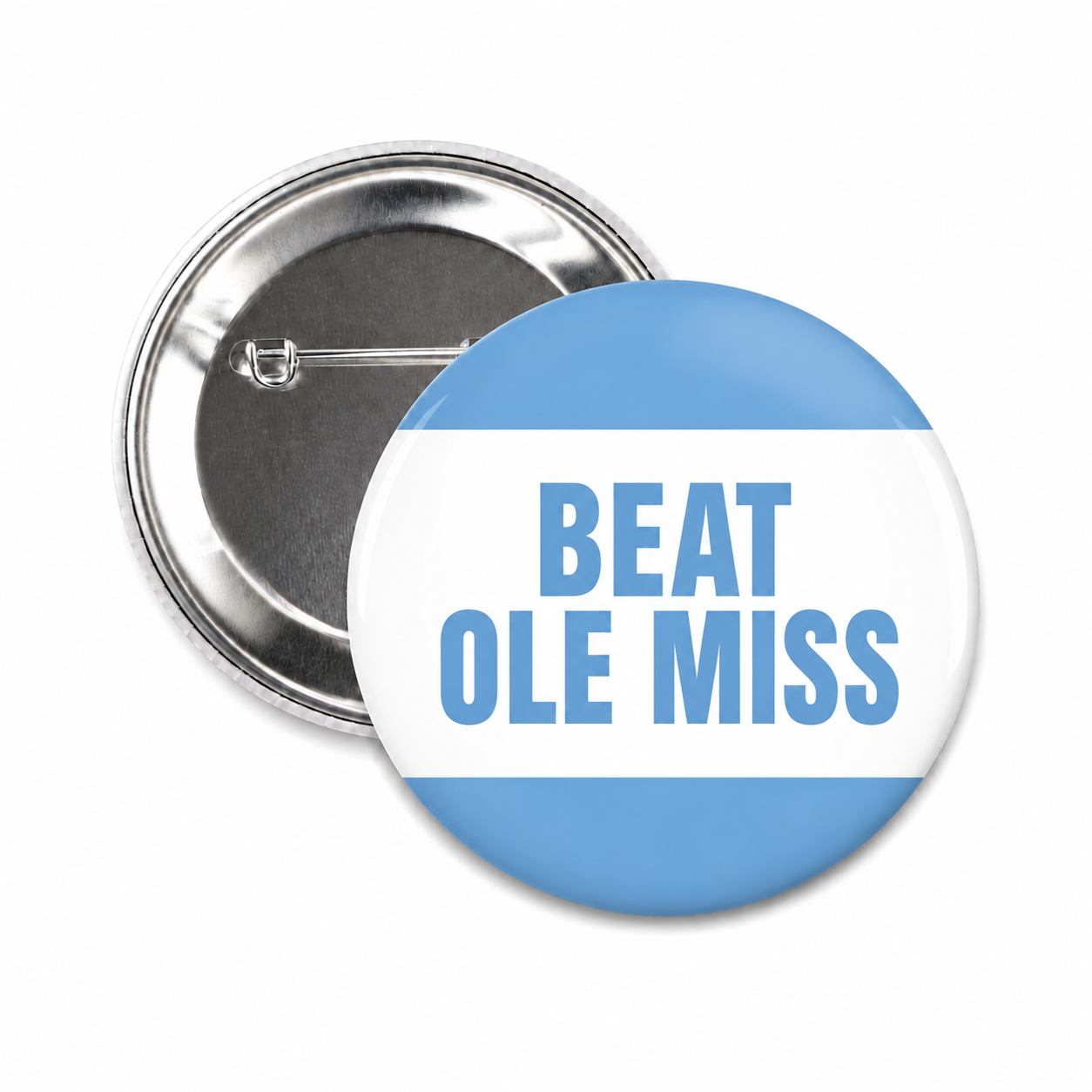 Beat Ole Miss Button Pin for Carolina Fans