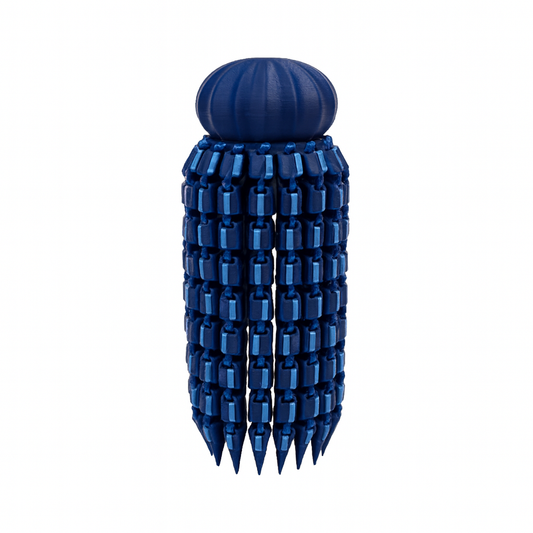 Navy and Light Blue Jellyfish 3D Printed Fidget Toy