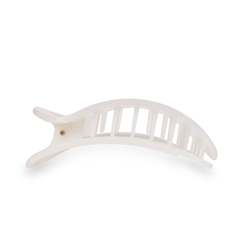 Coconut White Large Flat Round Clip