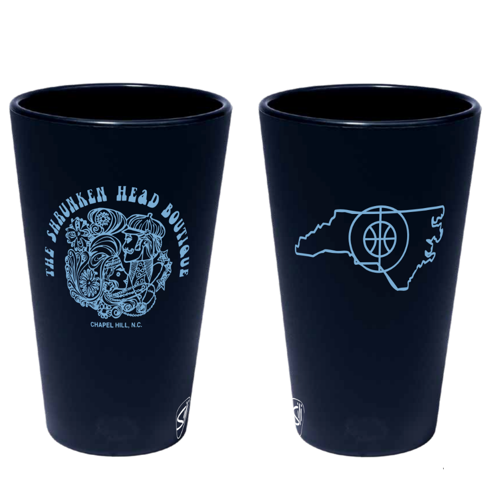 Carolina Basketball Court 16oz Pint Glass by Silipint